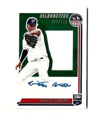 2022 Panini Stars & Stripes Silhouettes Auto GU Tristan Bristow # SIL-TB /399