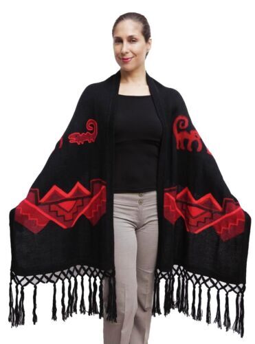 Lounge Lizard ALPCA SHAGGY P COAT BLACK