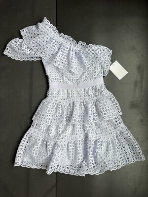 self portrait lilac lace dress Lilac Lace Button Front Midi Dress self-portrait-US