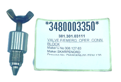 Skarpenord Scana 306 127 63 381.301.03111 AISI 316 Ventil F / Limit Oper Conn