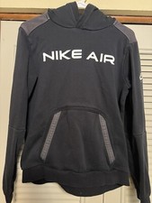 Nike Air Sweatshirt YOUTH XL Black Gray Pullover Hoodie Basketball DA0700-010