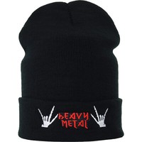 Heavy Metal Skull StrickmüTze WollmüTze Haube Beanie Winter Unisex Damen/Herren