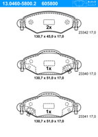 ATE Bremsscheiben Ø255MM + BremsbelÄGe Vorne FÜR Toyota Yaris Verso VAN Toyota