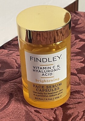 Findley Vitamin C & Hyaluronic Acid Brightening Face Serum Capsules