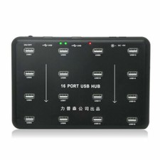 Sipolar A-100 Real Industrial Class Grade 16 Port USB Hub USB2.0 Adapter 480Mbps
