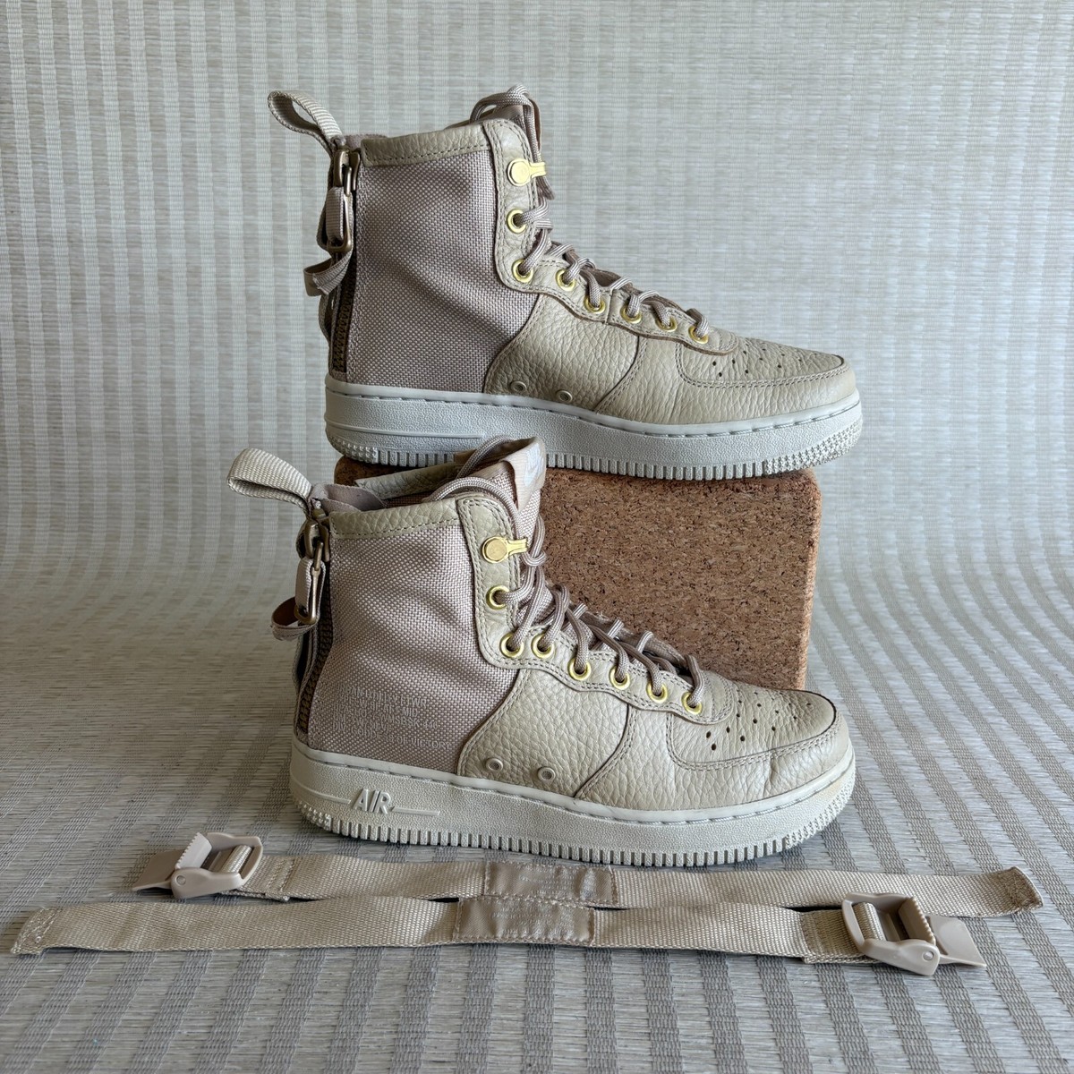 nike sf air force 1 mid tan