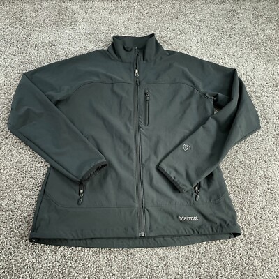Marmot Jacket Womens Large Black Outdoors Lightweight Zip