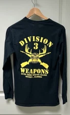 Ammo Division 3 Marines Size Small Gunner Weapons Platoon Long Sleeve T-Shirt