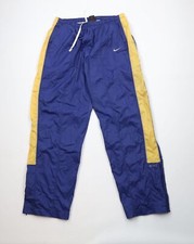 Vtg 90s Nike Mens 2XL Travis Scott Mini Swoosh Lined Wide Leg Windbreaker Pants