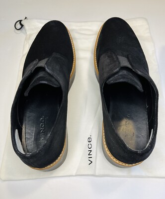 Vince Black suede Davy platform slip on- Loafers s-l400.jpg main image 3