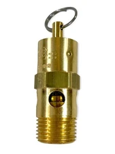 3/8" NPT Hard Seat Safety Pressure Relief Valve, 125 PSI, Made In The USA