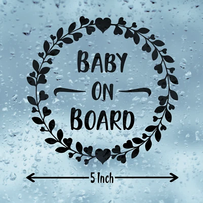 Baby On Board Vinyl Aufkleber, Autoaufkleber, Camper-Van Aufkleber, Vinyl Aufkleber