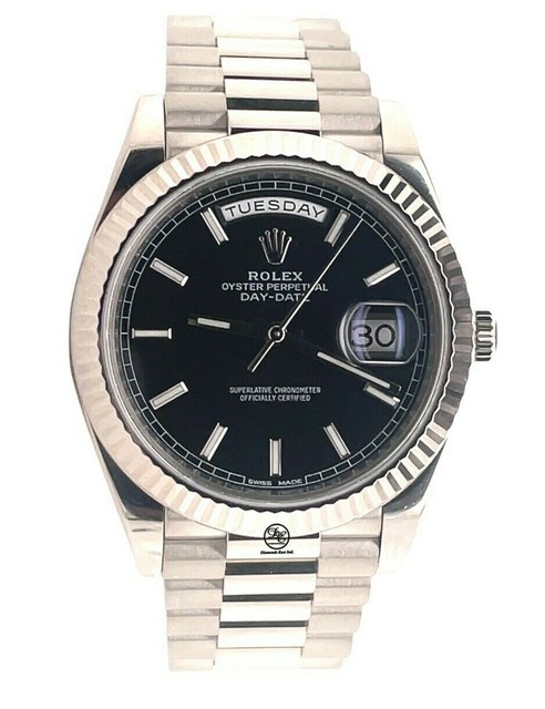 Rolex Day-Date Men's Black Watch 