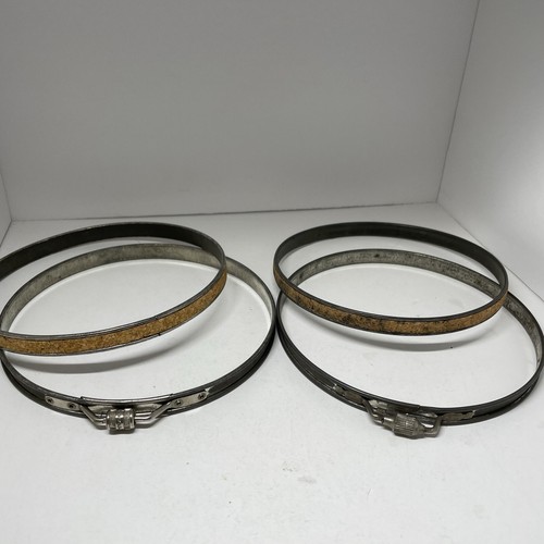 5 Embroidery Hoops Spring/Adjustable Tension Closure Metal Cork Lined ...