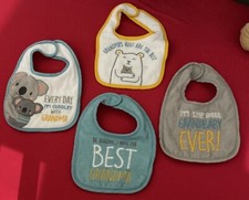 4 Pack Grandma  s Baby Bibs.