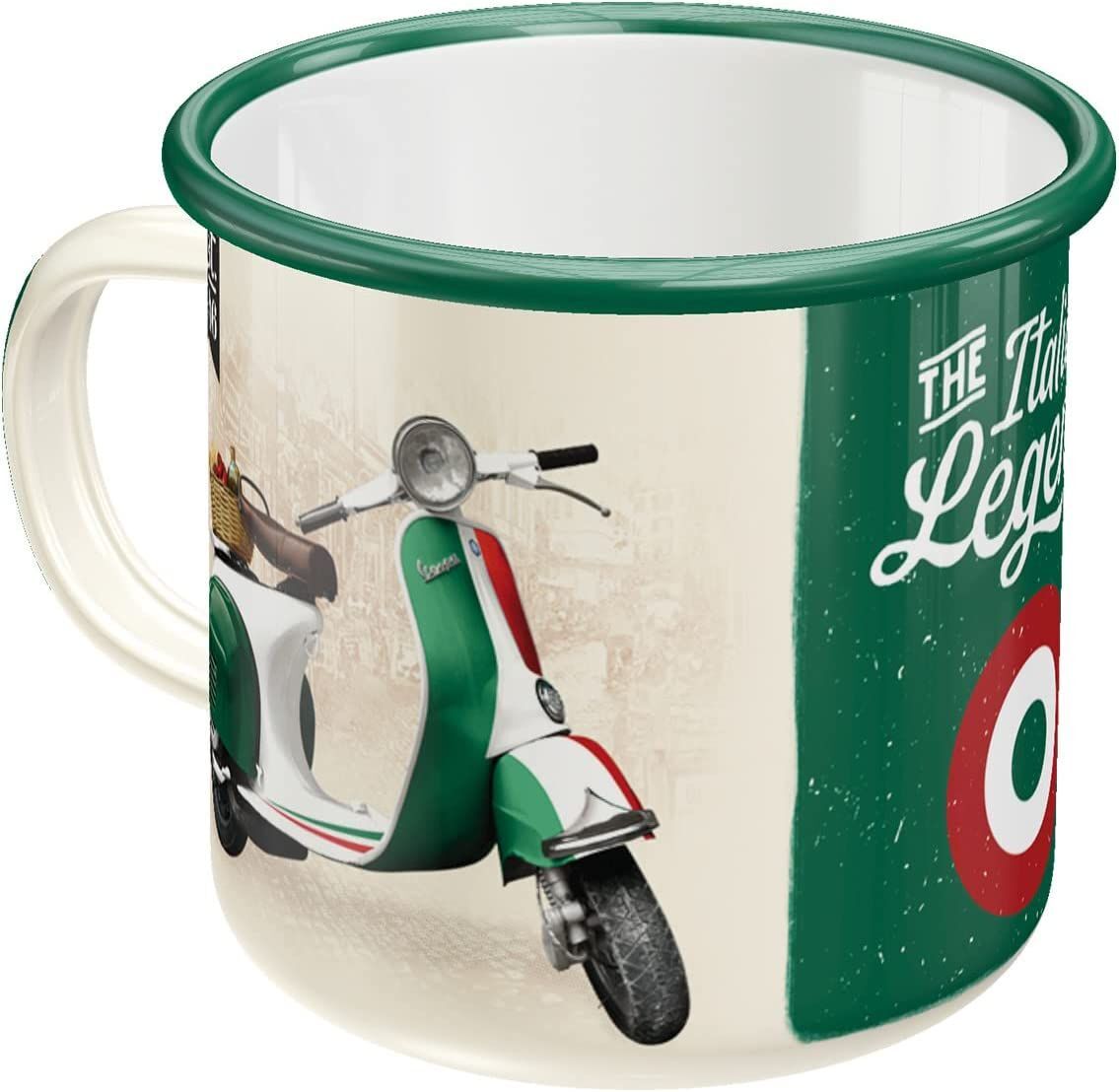 Nostalgic-Art Emaille-Becher Vespa Italian Legend