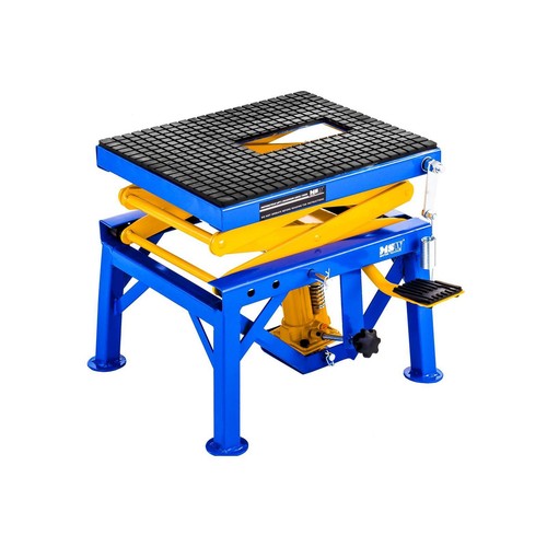 Cavalletto Idraulico Alzamoto Ponte Elevatore 135 Kg Piattaforma 35 - 87 Cm (H) - Foto 2 di 6