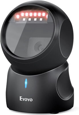 Eyoyo USB 2D QR Code Scanner Hands-Free Automatic Scan Desktop Barcode Scanner
