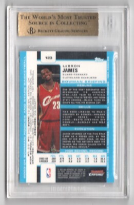 貴重　Lebron James Bowman Chrome RC BGS9 2003 LeBron James Bowman Chrome #123 Rookie Card Rc BGS 9
