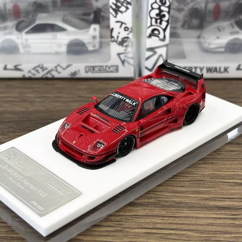 PGM 1:64 Ferrari F40 Red With Fully Opening Compartments