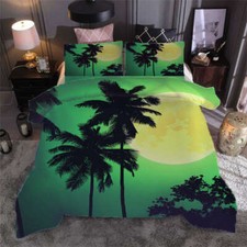 Towering coconut tree 3D Print Duvet Quilt Doona Covers Pillow Case Bedding Sets