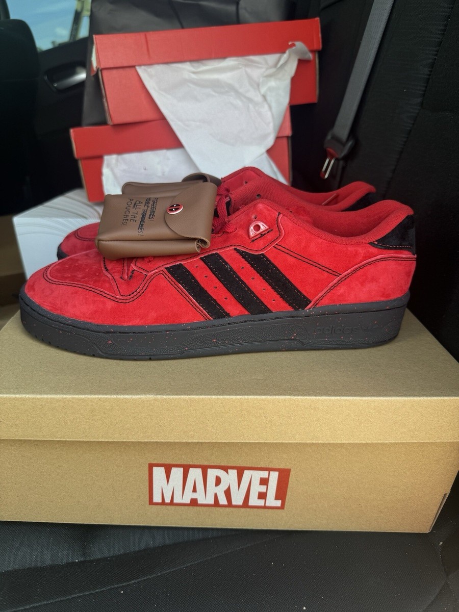 Marvel x Adidas Rivalry Low Deadpool Red Pouch JR2480 Size‎ 8 New In Hand Buy Marvel x adidas Rivalry 86 Low  main image 4