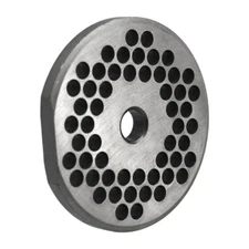 Grinder Plate, Toledo Style, #22 with 1/4" Holes and 1 Flat Edge