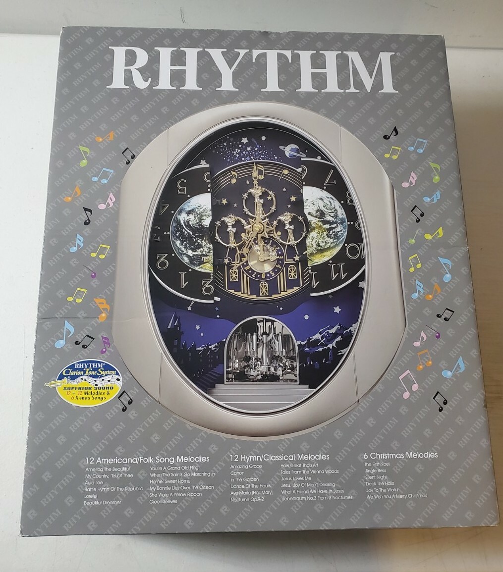 Rhythm Clocks Peaceful Cosmos II Magic Motion Clock (4MH408WU19) eBay