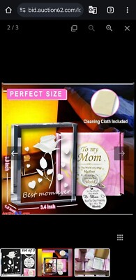 Best Mom Ever 3d Glass And Keychain