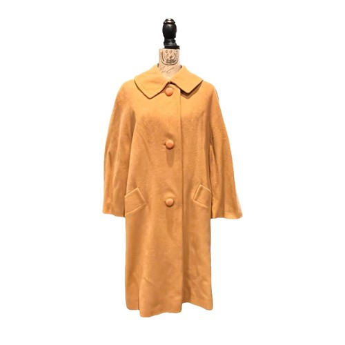 Vintage JG Hook Winter Wool Cashmere Exposed Stitching Coat Womens