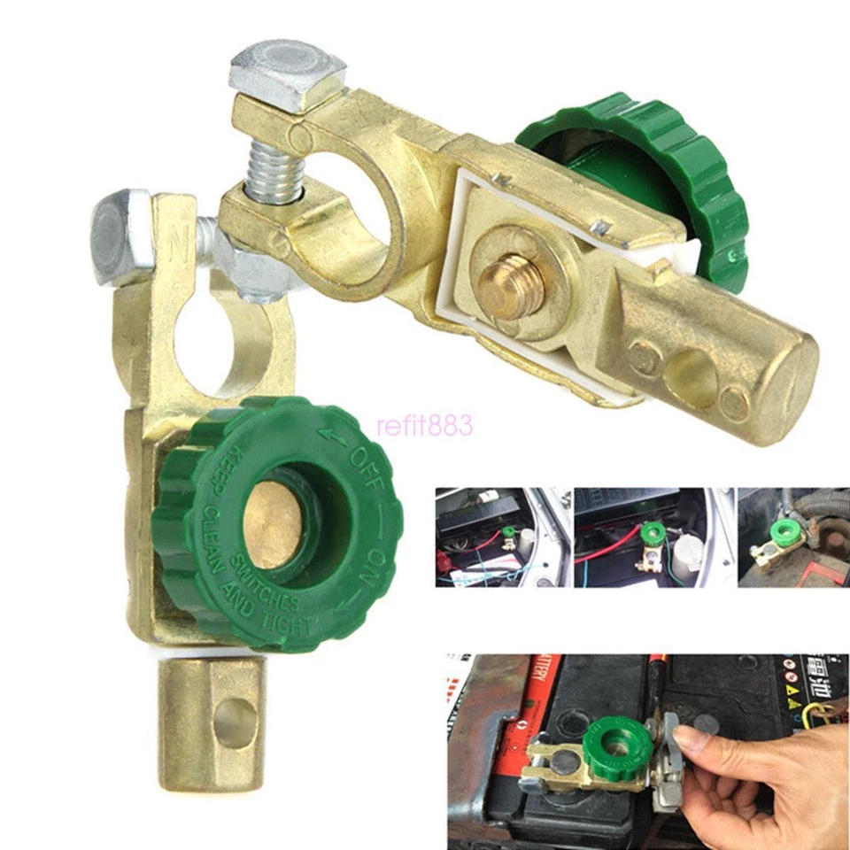 2x Car Van Boat Battery Terminal Disconnect Switch cut off power Link Automotive Foto 2 de 4