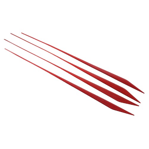 Kit de ajuste de panel de puerta interior de automóvil de fibra de carbono rojo para Infiniti Q50 2015-2022 - Imagen 8 de 12