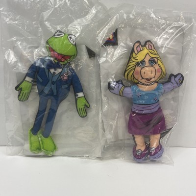1998 Blockbuster Entertainment Muppet Kermit And Miss Piggy Character Plush NIP
