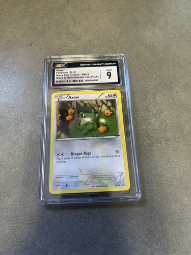 Pokemon TCG 2011 Axew Blackstar Promo BW16 CGC 9 GEM MINT  #1401032044046