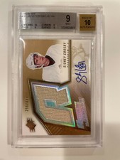 2005-06 UD SPX #191 ROOKIE SIDNEY CROSBY JERSEY AUTO RC BGS 9 AUTO 10 #'d /499