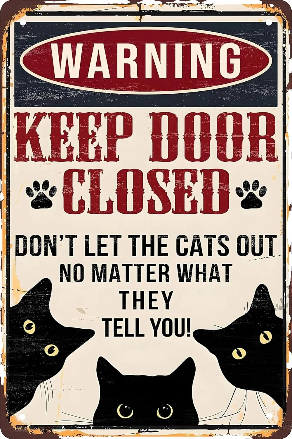 Cats Tin Plaques & Signs