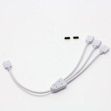 RGB 4 Pin Connector Splitter Extension Cable 1 to 3 Wire for LED Strip Light