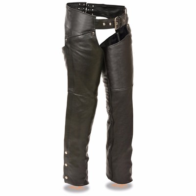 Black ML1173-L-BLACK Milwaukee Womens Leather Chaps Milwaukee Leather Milwaukee Women's Leather Chaps Black, Large Black ML1173-L-BLACK Milwaukee Womens Leather Chaps Milwaukee Leather Milwaukee Women's Leather Chaps Black, Large