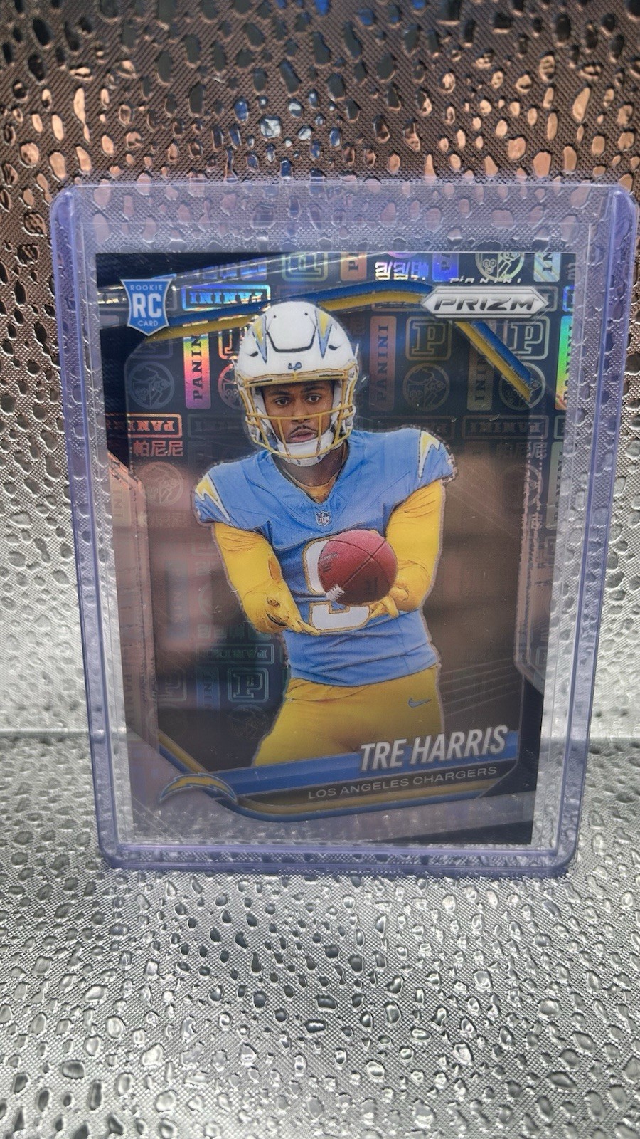 TRE HARRIS 2025 PANINI PRIZM #371 ROOKIE PANINI LOGO RC 7/20 CHARGERS