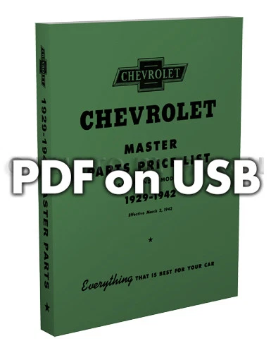 Catalogue De Pièces Chevy Sur USB 1929 1930 1931 1932-1934 1935 1936 1937-1942 - Photo 2/3