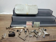 Pfaff Sewing Machine Tin Case Plus Accessories Attachment Parts