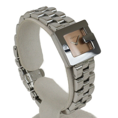 おさる GUCCI グッチ Gウォッチ 3600L GUCCI G Motif 3600L Brown Case Size 23.5cm Ladies Used Watch