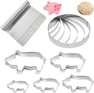 Concha Mexican Bread Mold Stainless Steel Pan Dulce Cutter new