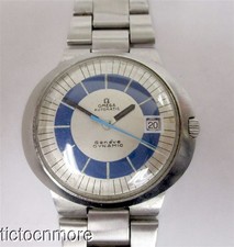 VINTAGE OMEGA AUTOMATIC DYNAMIC cal 563 WATCH MENS BLUE DIAL ORIGINAL BRACELET
