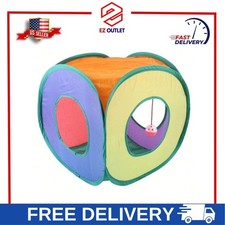 1pc Color Block Foldable Cat Tunnel For Cat For Play - FREE SHIPPING - NEW