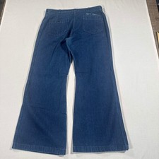 VTG 80s Seafarer Dungaree US Navy Denim Utility Pants Bell Bottom 34x29