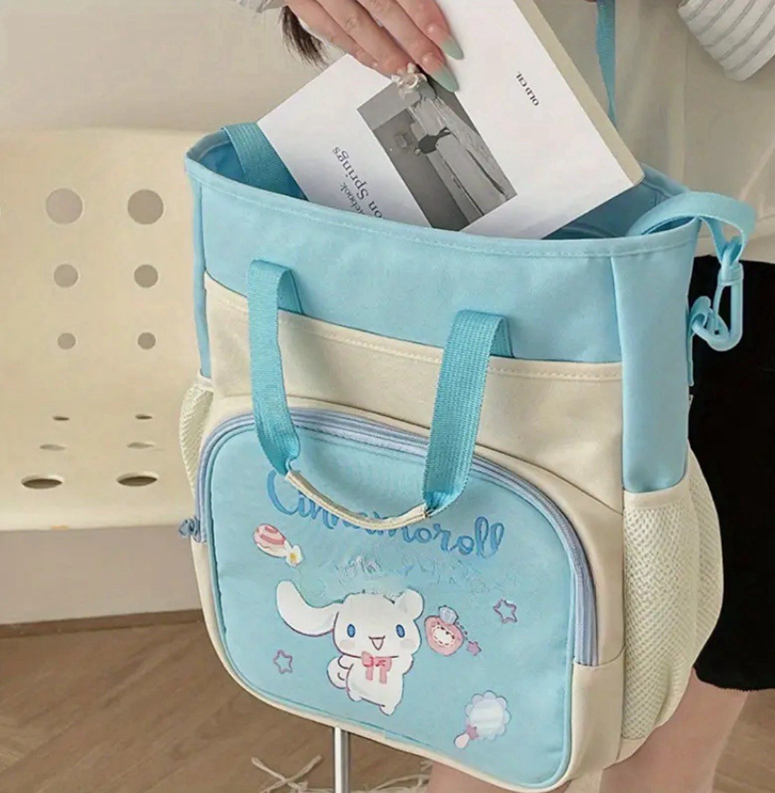 Sanrio Cinnamoroll Blue BackPack Back To School Kawaii Book Bag