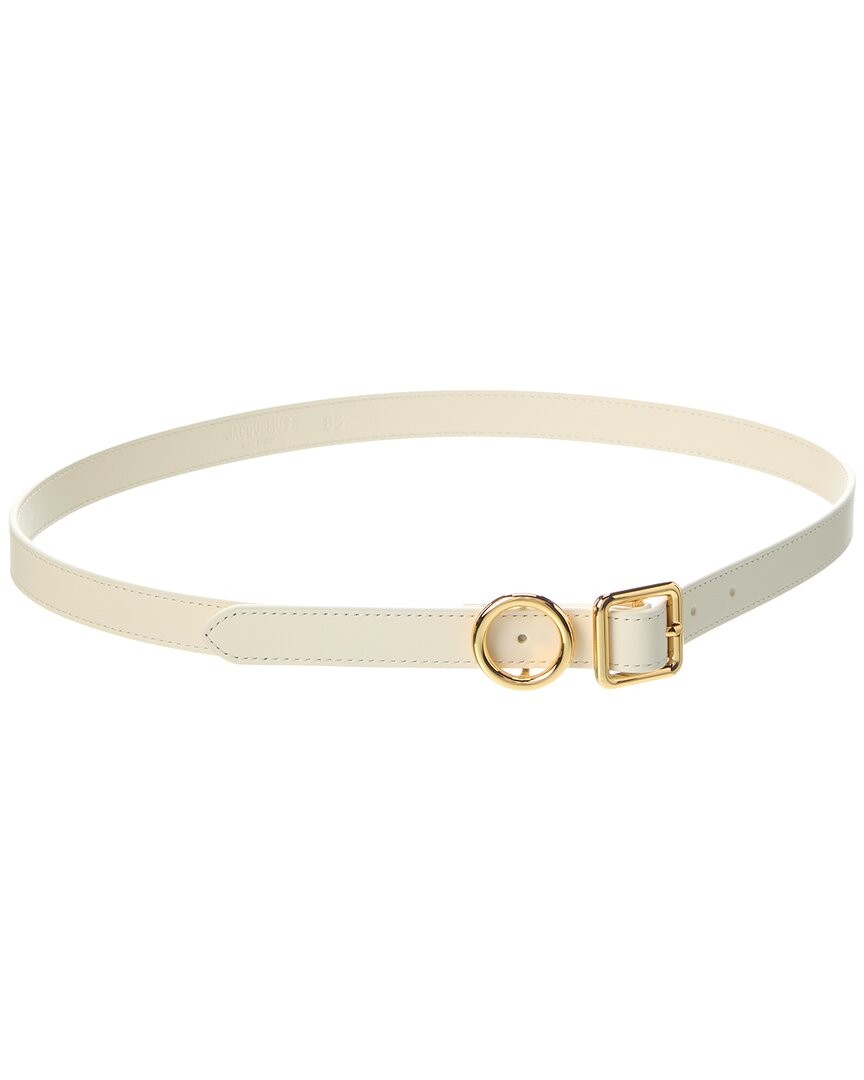 Jacquemus Leather Belt Womens White 75 48790₽