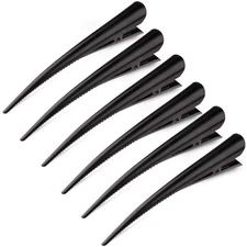 6 Pcs 5" Metal Alligator Hair Clips Sectioning Duckbill Salon Styling