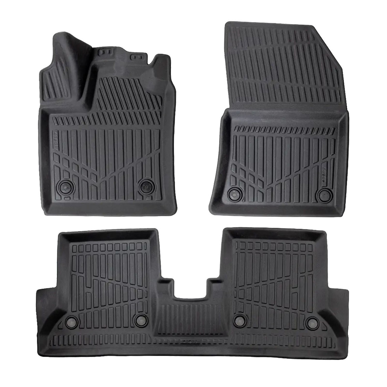 Tapis de sol 3D pour VW T-Roc depuis 2017 étanches et antidérapants en caoutchouc